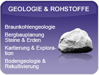 Leistungsspektrum der GEOmontan GmbH Freiberg im Bereich Geologie & Rohstoffe.